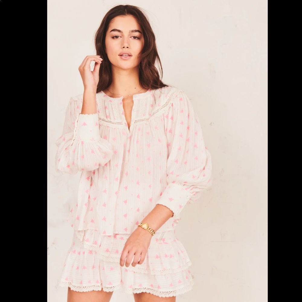 Loveshackfancy Dionne Blouse EUC